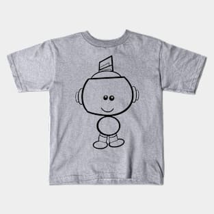 Woot Woot Robot Sketch Kids T-Shirt